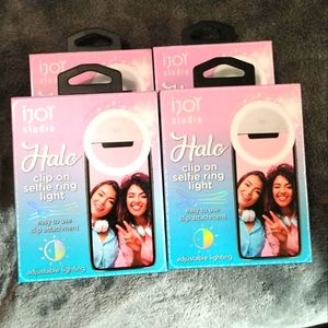 Selfie clip on ring light